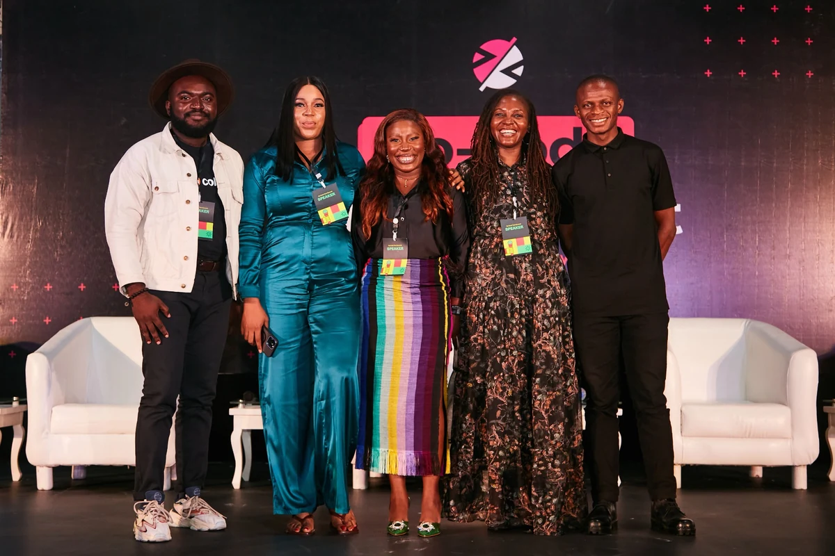 Barakat Olatinwo with other speakers on stage
